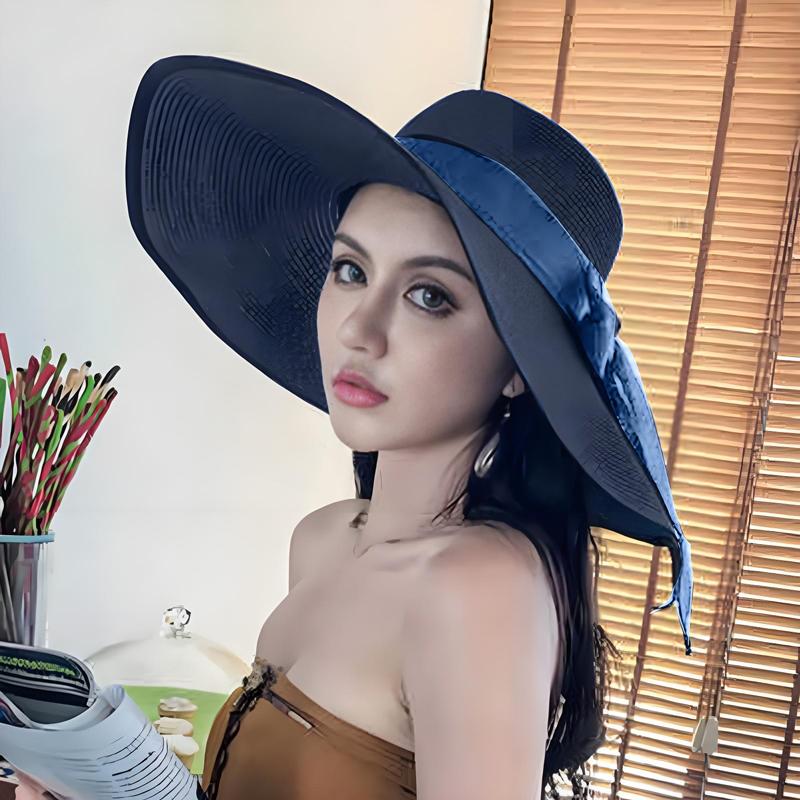 Bucket Hat Straw - ** New Sale Women Hat Foldable