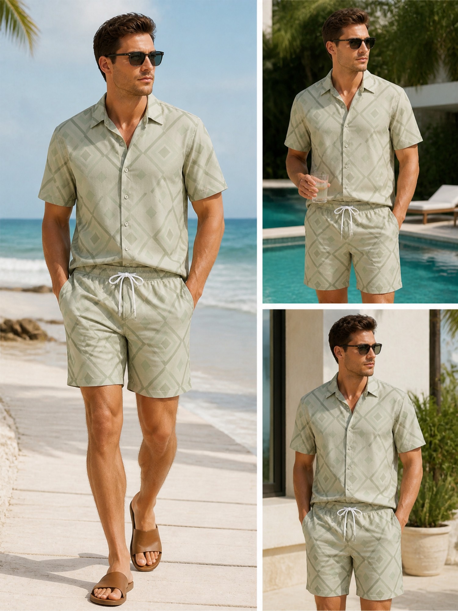 Mens Floral Short Sleeve Shirt - đánh giá và giá Resort Shirt Floral