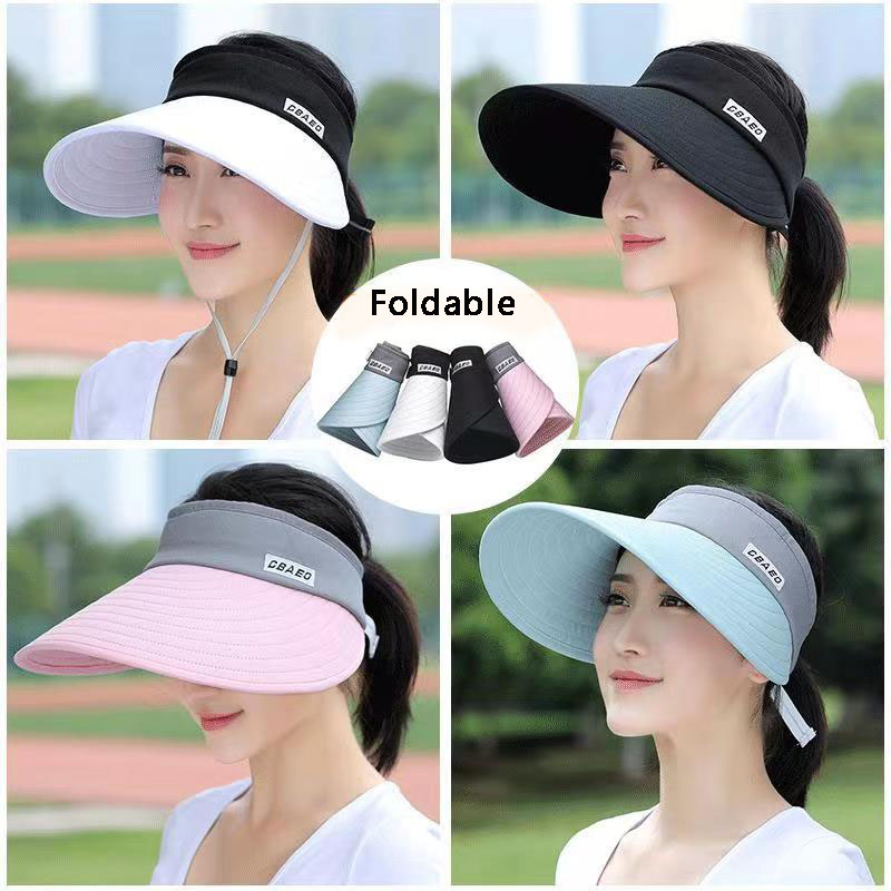 2024 NEW women summer sun viso - đánh giá và giá Packable Hat Nylon