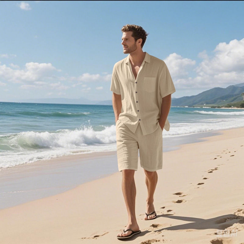 Men Linen Blend Camp Collar Sh - đánh giá và giá Shirt Camp Collar