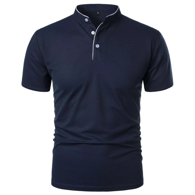 New Men's Short Sleeve Collar  - đánh giá và giá Polo Shirt Pique