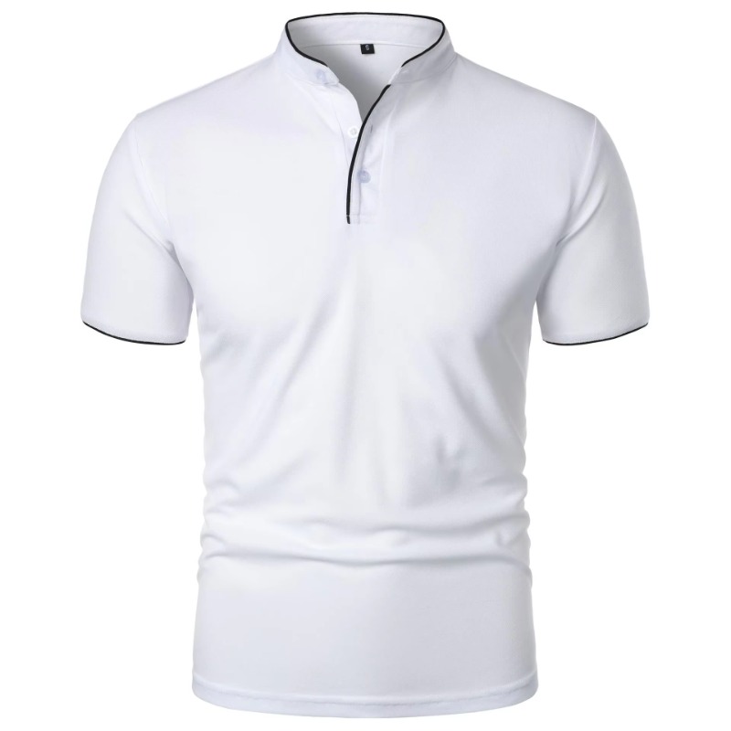 New Men's Short Sleeve Collar  - đánh giá và giá Polo Shirt Pique