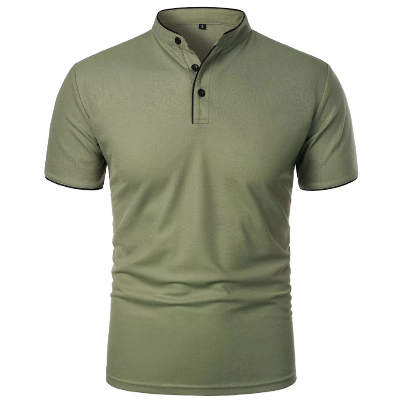 New Men's Short Sleeve Collar  - đánh giá và giá Polo Shirt Pique