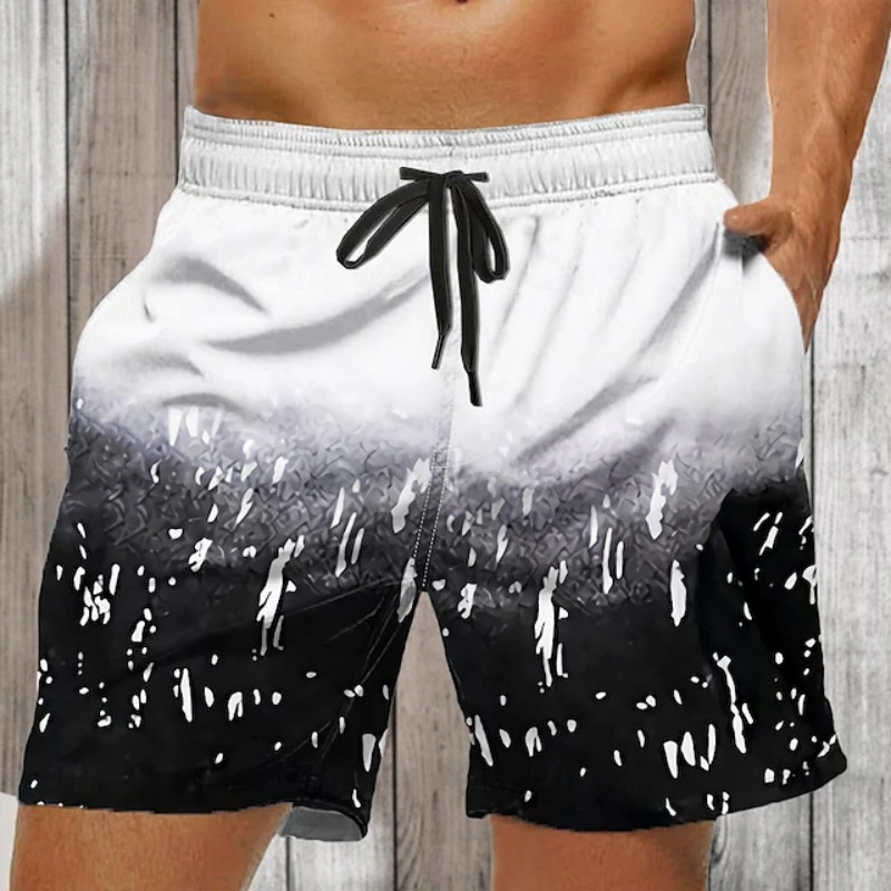 Gradient Colorful Graphic Swim - đánh giá và giá Trunks Board Surf