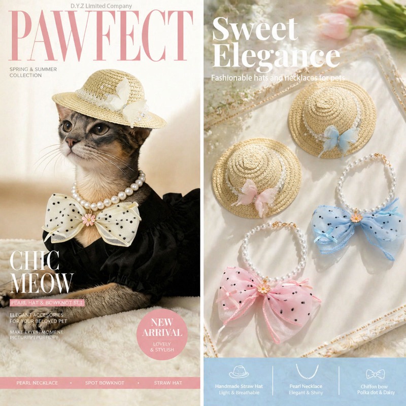 Cute Summer Pet Straw Bucket H - đánh giá và giá Bucket Hat Straw