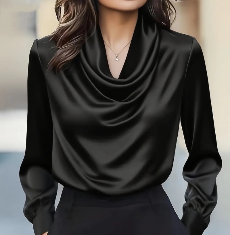 Autumn fashion elegant tempera - đánh giá và giá Shirt Camp Collar