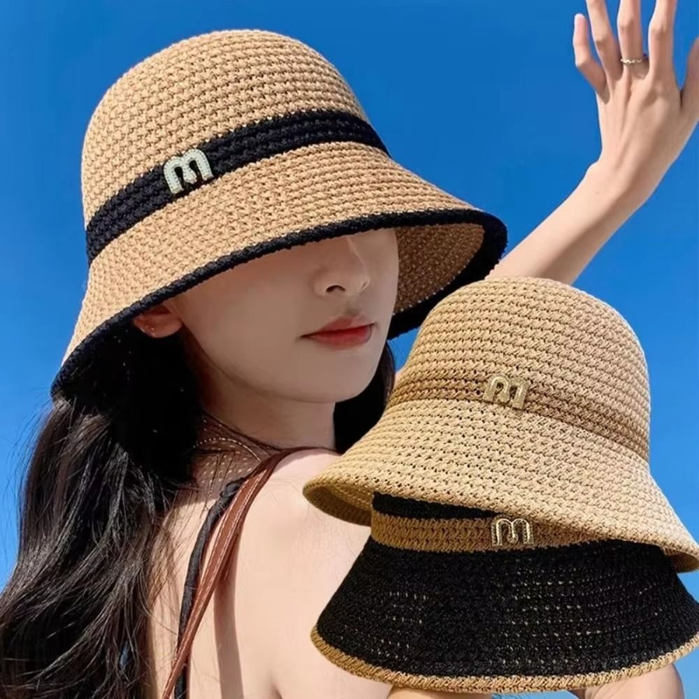 Fashion Elegant Bow Fisherman  - đánh giá và giá Bucket Hat Straw